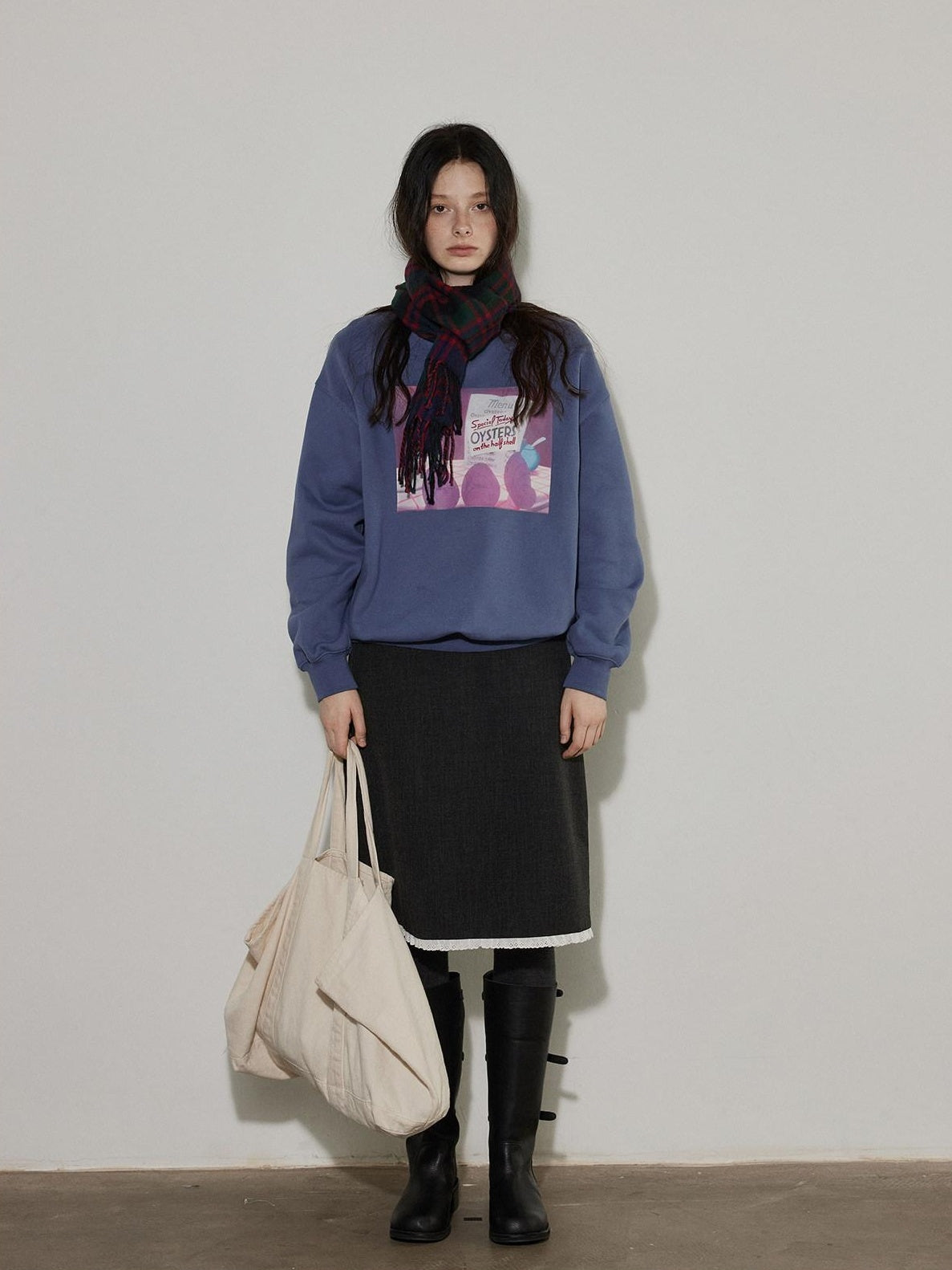 Lofi choose High Waist Office Ready Solid Panel Straight Loose Fit Women Midi Skirts