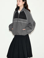 fano Sweet Lace Pleated Mid Waist Paneled Casual Women Black Midi Skirts