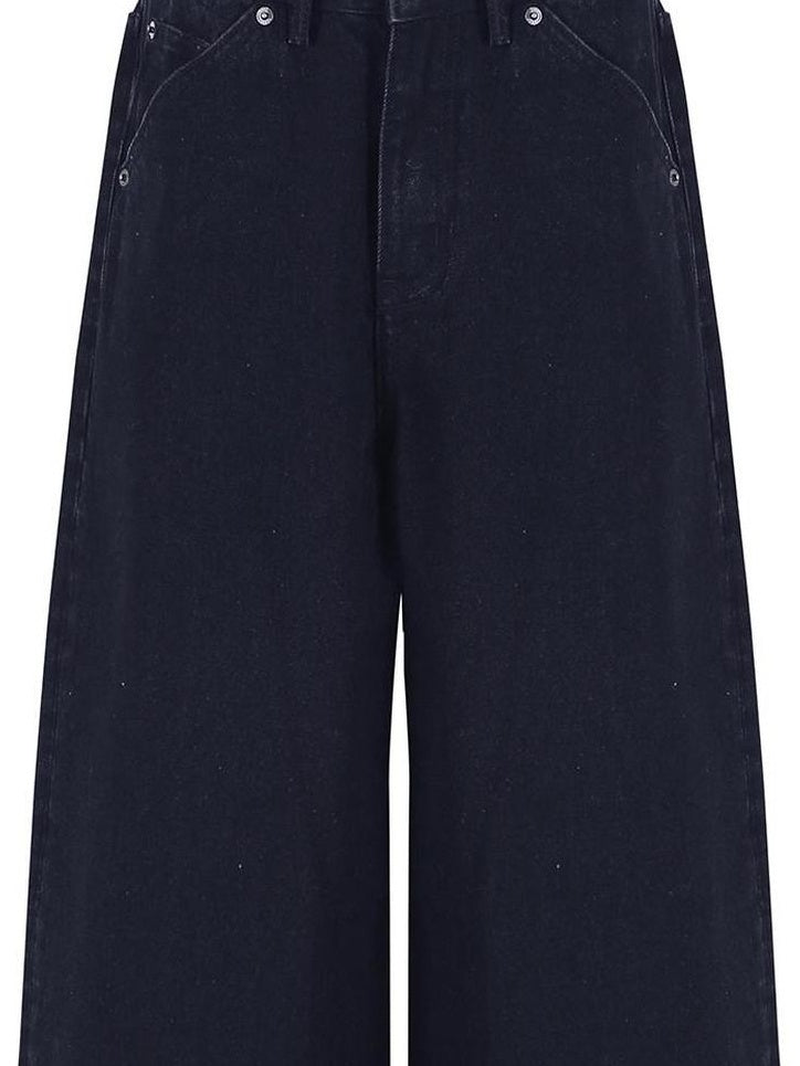 fano High Waist Cotton Button Fly Casual No Stretch Women Black Straight Leg Jeans