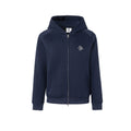 ikyou Sleek Slim Fit Zip Up Patchwork Pockets Commuter Cotton Lined Hoodie