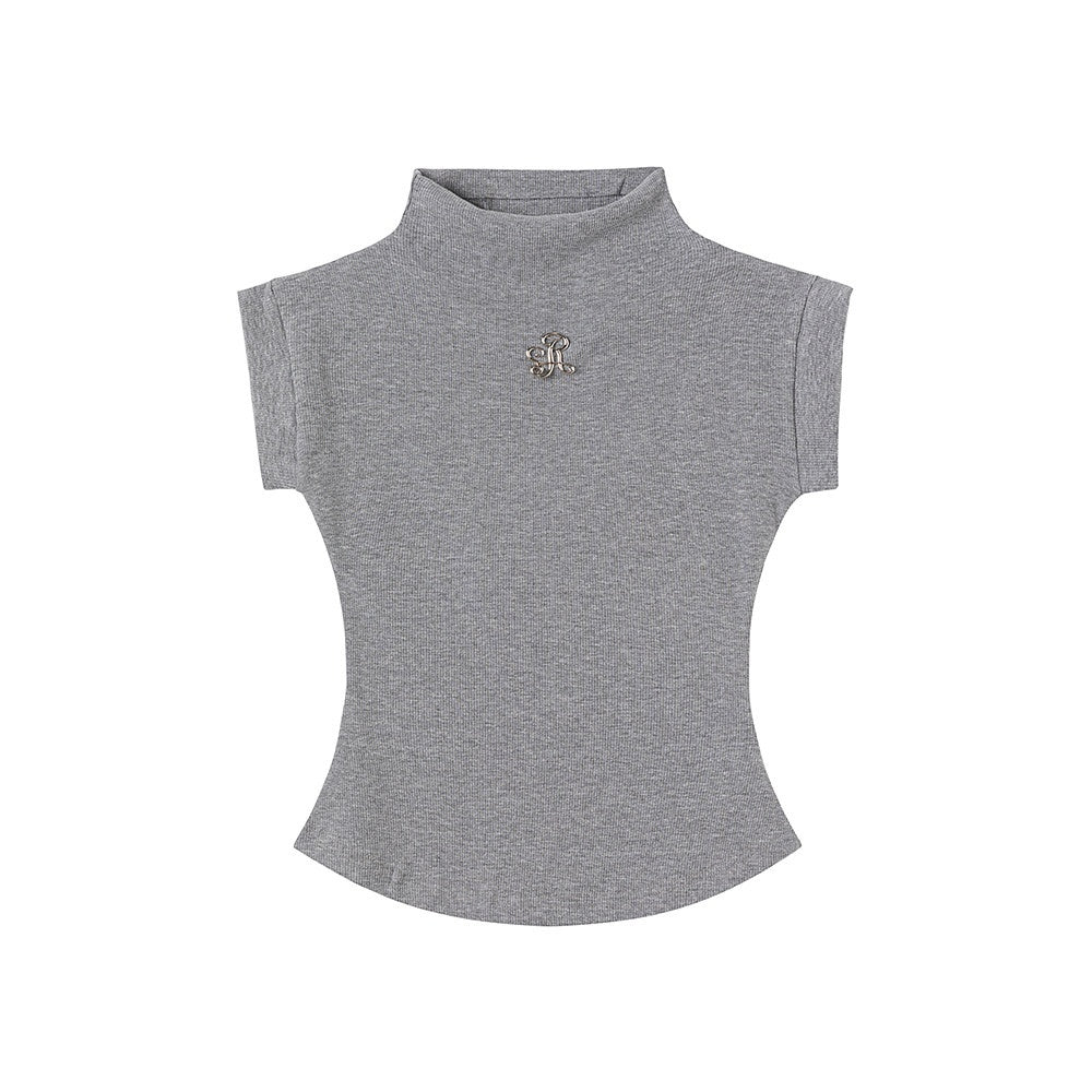 ikyou_3D_Embellished_Slim_Fit_Mock_Neck_Commuter_Cotton_Short_Sleeve_T-Shirts_MISSTT