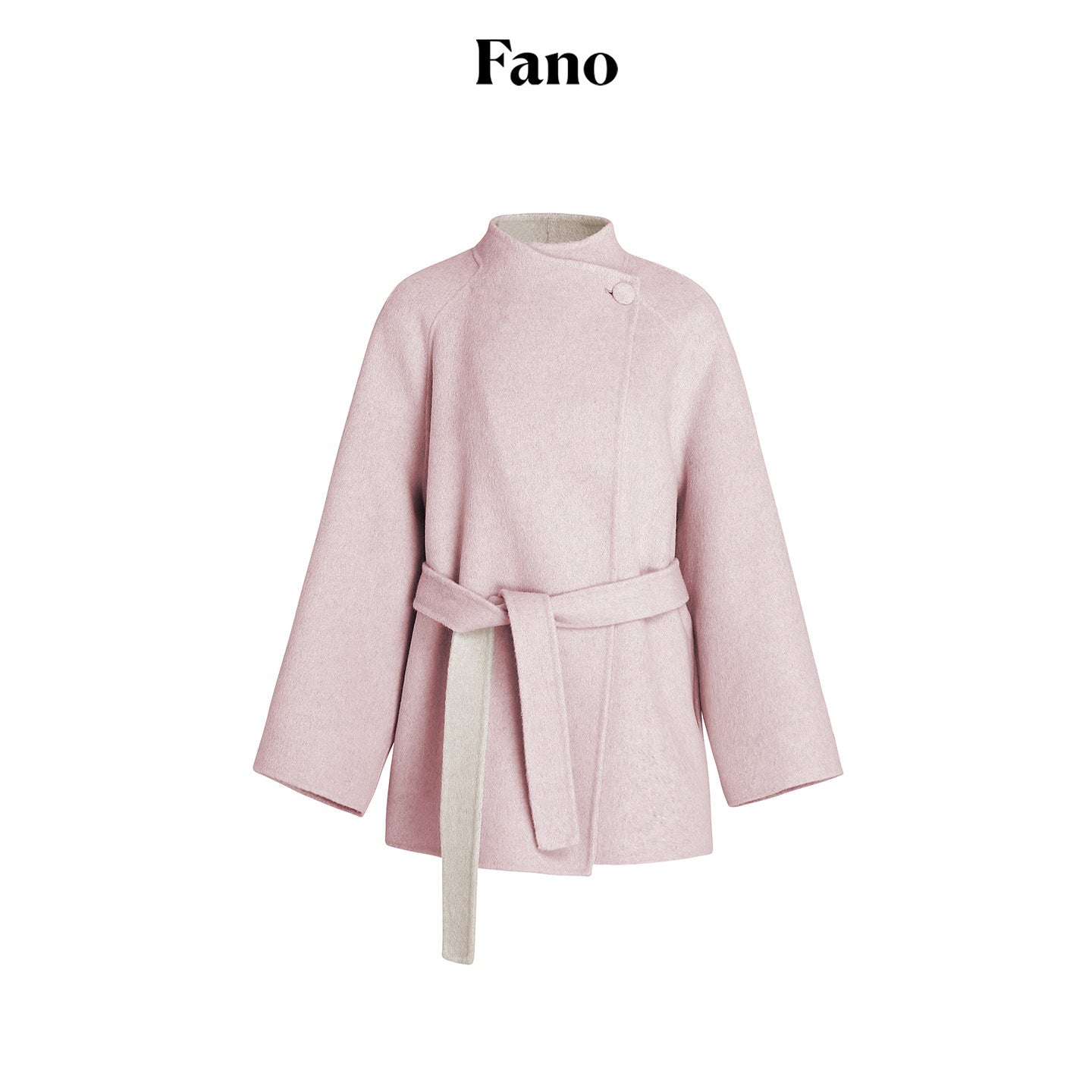 fano_Soft_70_Wool_Korean_Straight_Cut_Lapel_Tie_Waist_Women_Pink_Wool_Coats_MISSTT