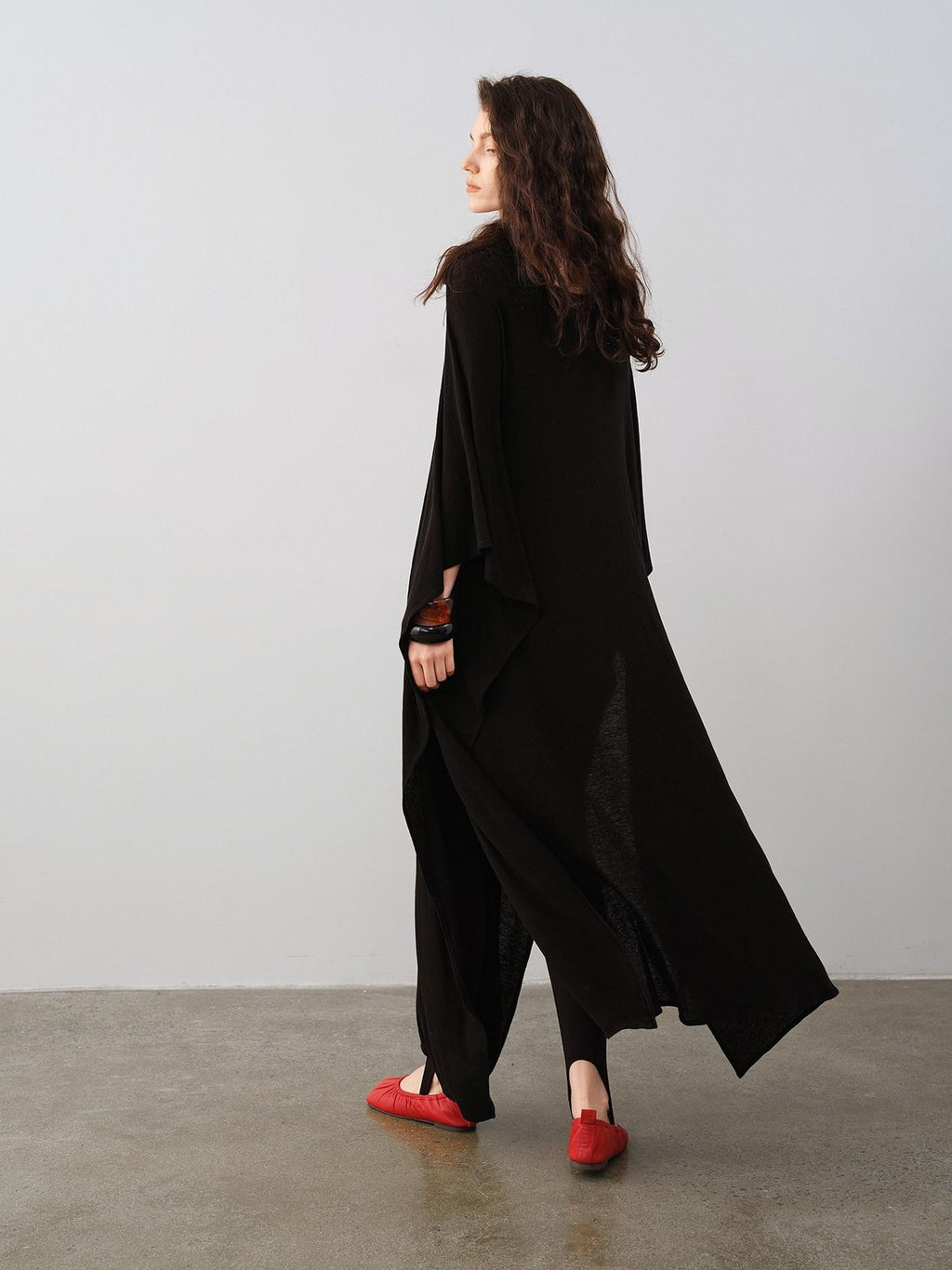 audreyyang Lyocell Wool Blend Loose Sleeveless Pullover Stirrup Leggings Top & Pants Sets