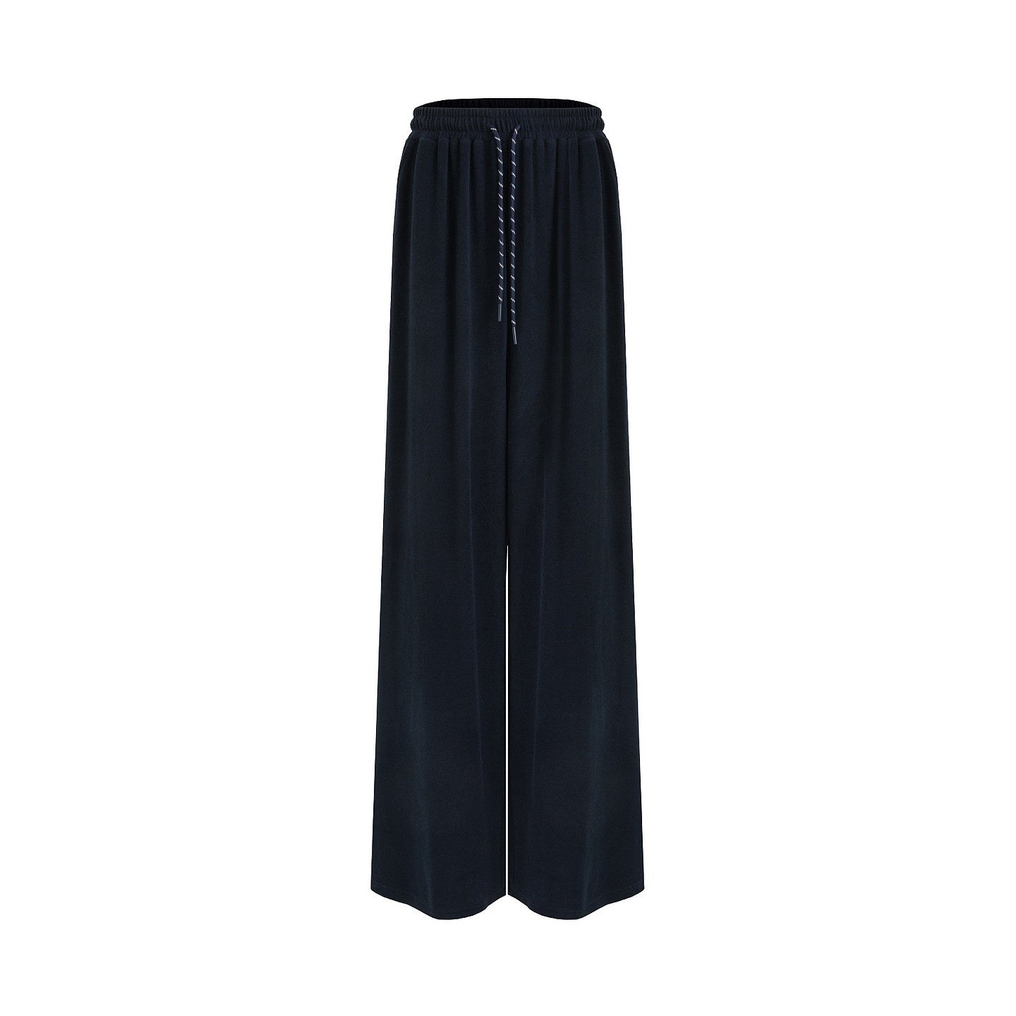 unspoken_Breathable_Slim_Fit_V-neck_Knit_Three_Piece_High_Waist_Navy_Women_Lounge_Sets_MISSTT