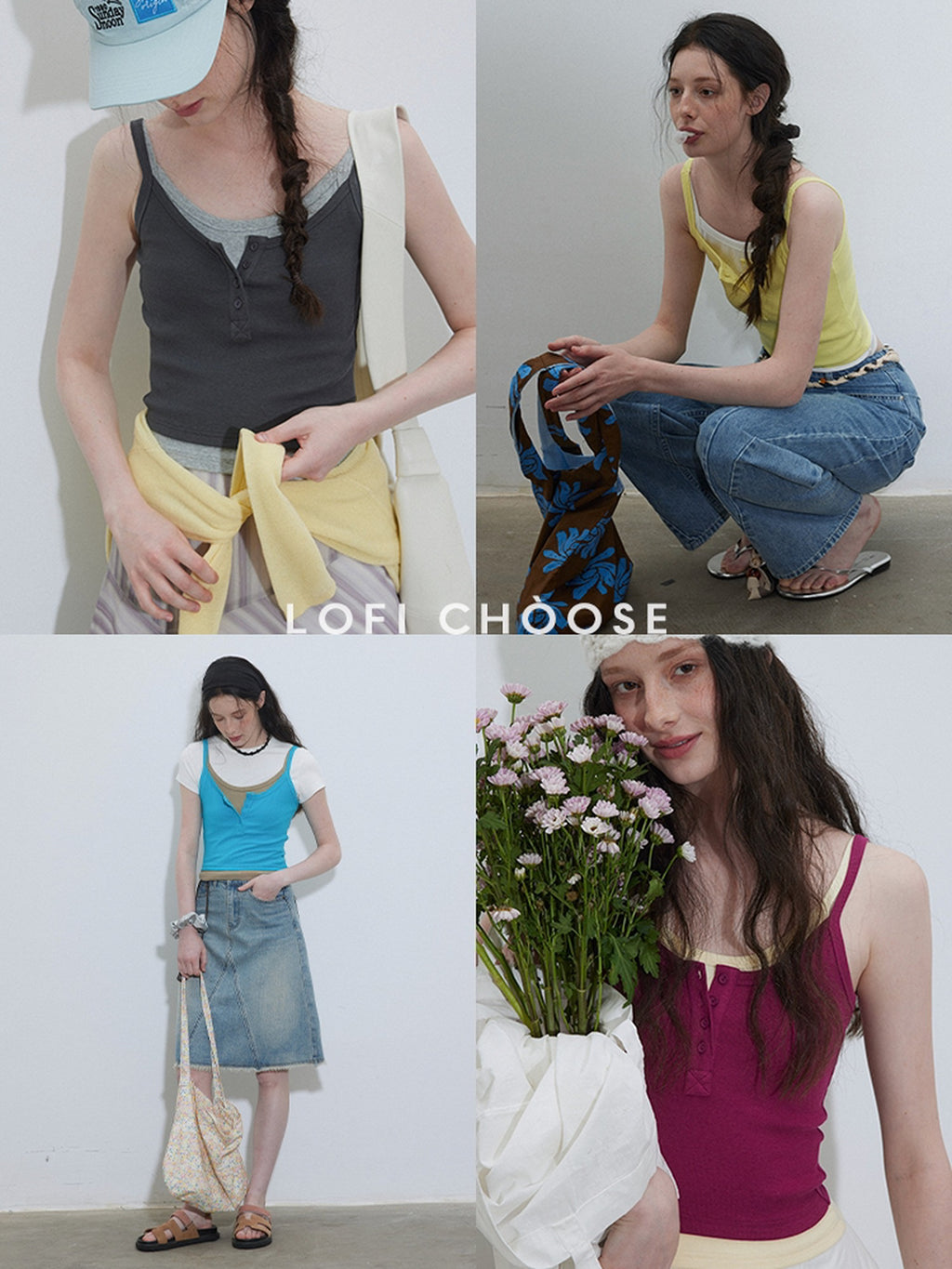 Lofi choose Slim Fit Commuter Sleeveless Outerwear For Women Tank Top Camisoles