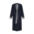 unspoken_Minimal_Navy_Plaid_Single_Breasted_Midlength_Relaxed_Women_Trench_Coats_MISSTT