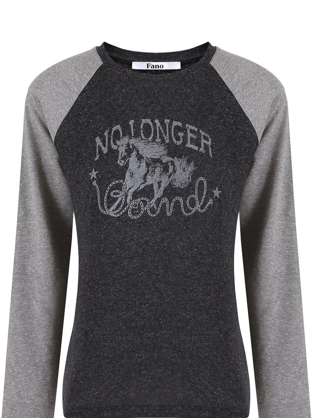fano Soft Polyester Cotton Printed Raglan Neck Women Office Long Sleeve Crop Tops