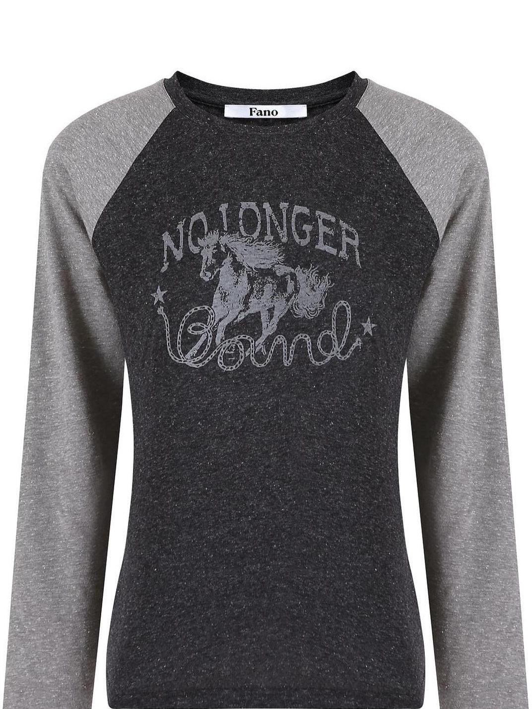 fano Soft Polyester Cotton Printed Raglan Neck Women Office Long Sleeve Crop Tops