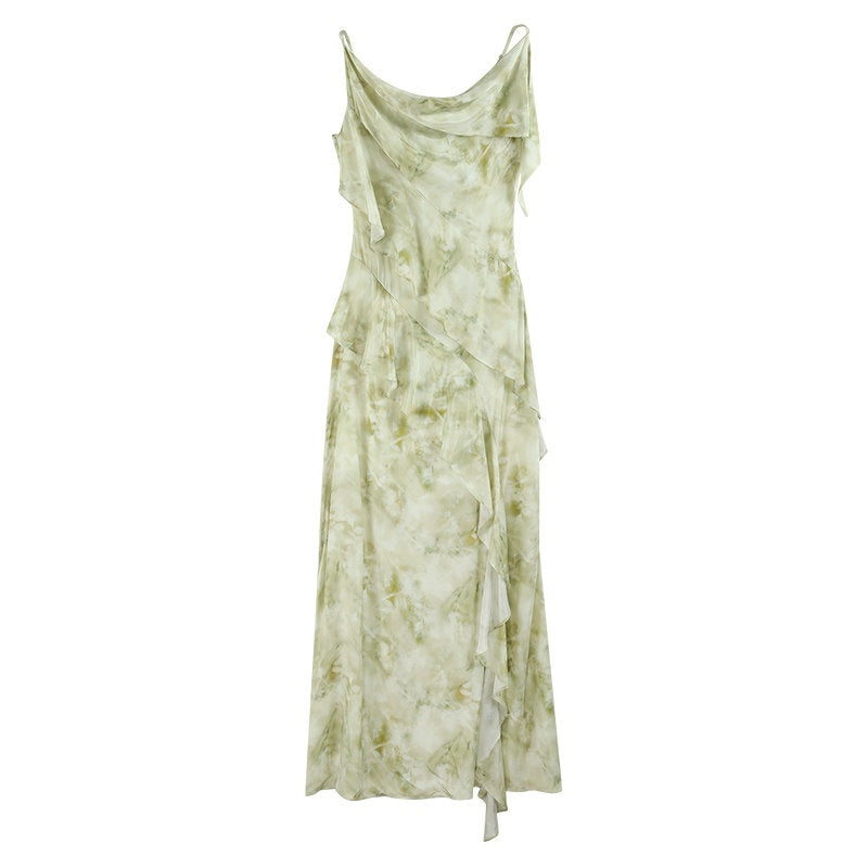 someone_sometimes_Viscose_Asymmetric_Ruffle_Hem_Cinched_Waist_Aline_Lake_Green_Maxi_Dresses_MISSTT