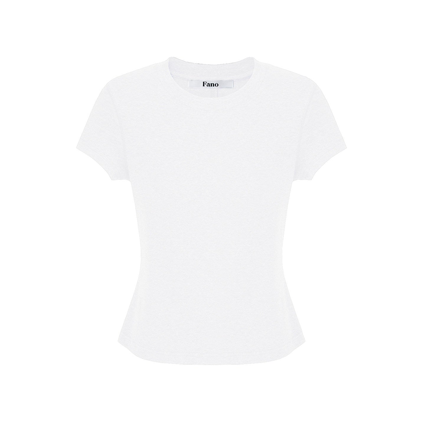 fano_Cooling_Lyocell_Blend_Korean_Slim_Short_Sleeve_Tee_Basic_Crop_Tops_MISSTT
