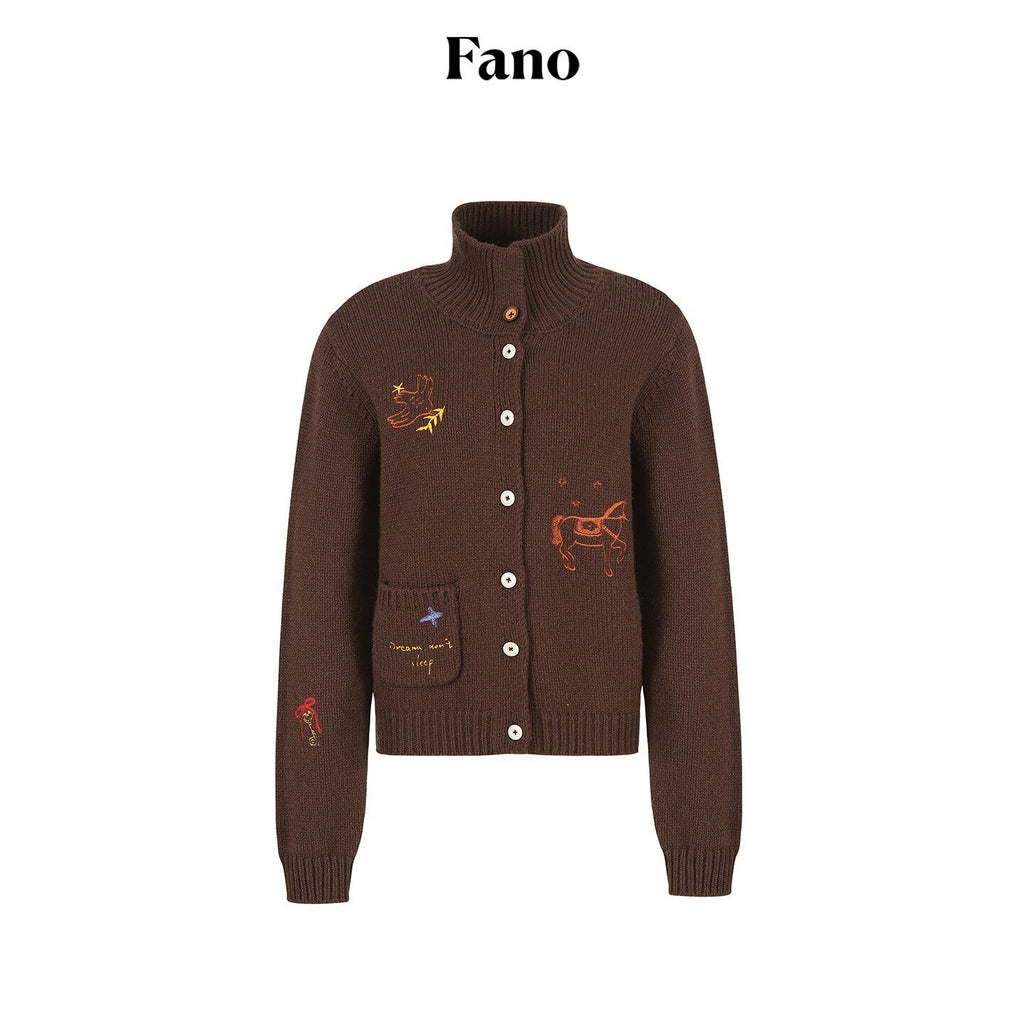 fano_Soft_Wool_Blend_Knit_Commuter_Loose_Fit_Stand_Collar_Women_Brown_Cardigans_MISSTT