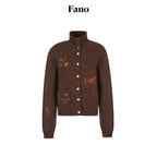 fano_Soft_Wool_Blend_Knit_Commuter_Loose_Fit_Stand_Collar_Women_Brown_Cardigans_MISSTT