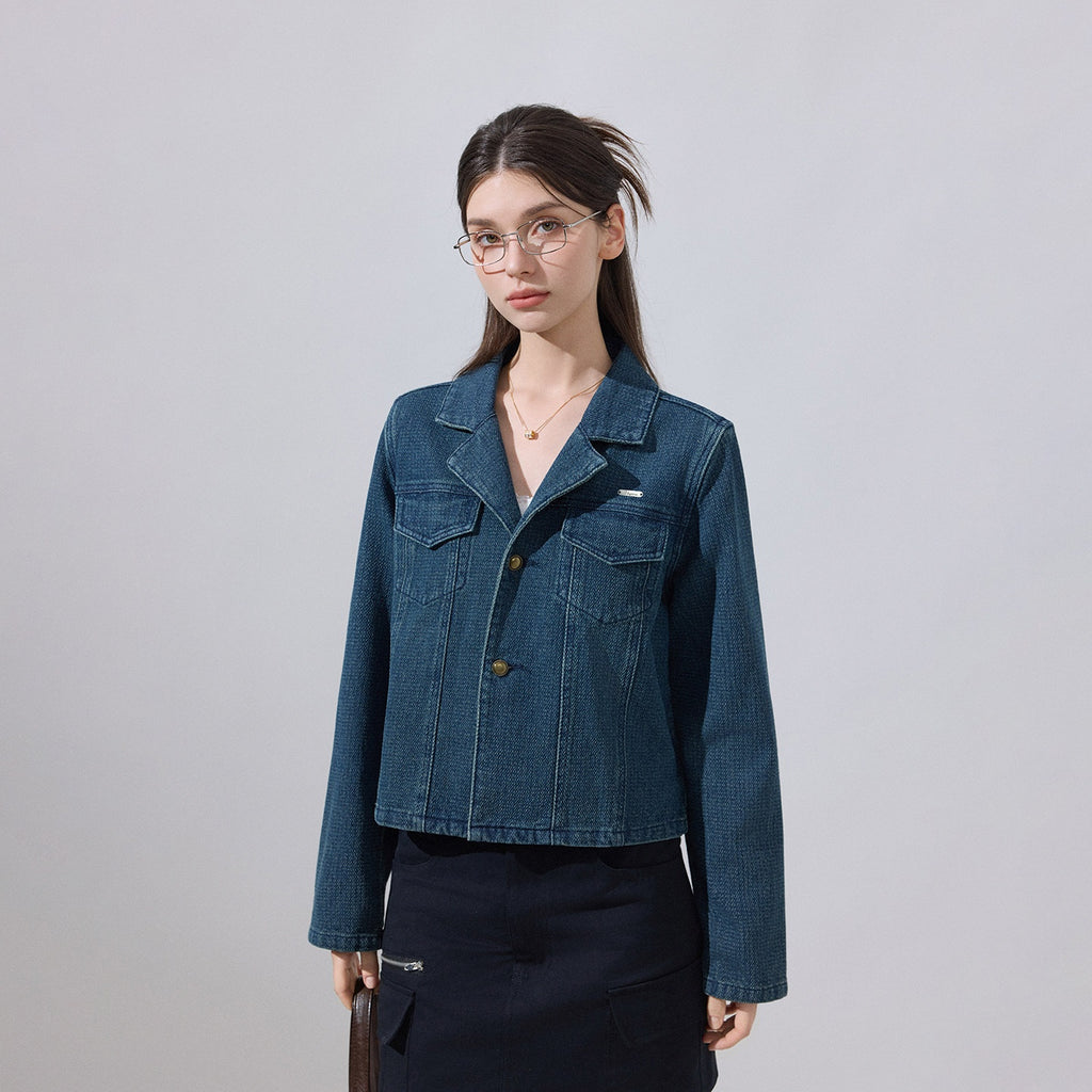 ikyou_Cotton_Blend_Casual_Regular_Fit_Short_Button_Blue_Women_Denim_Jackets_MISSTT