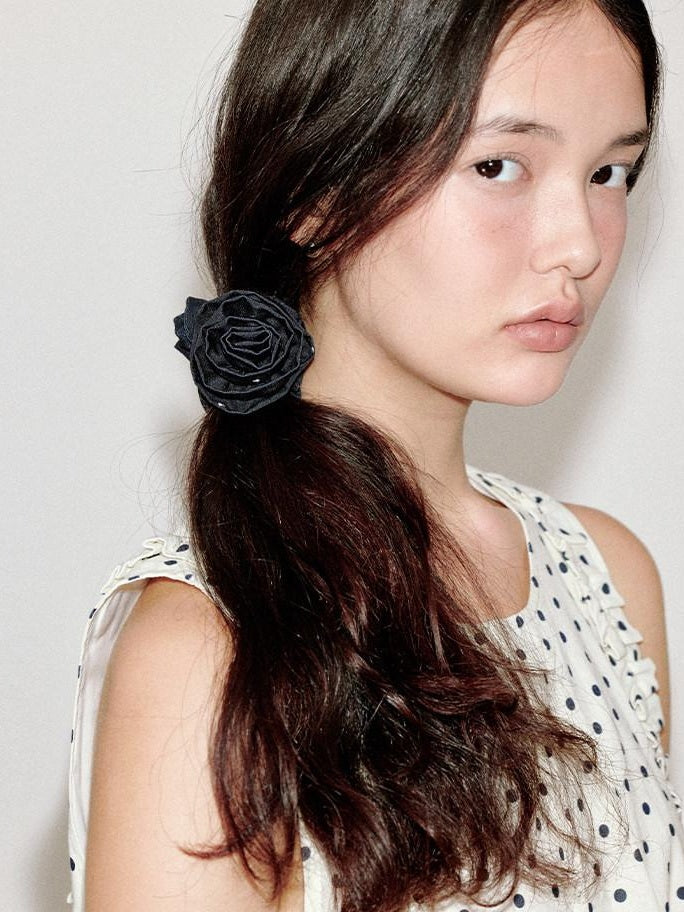 fano Blue Stripe French Style For Women Cute Printed Scrunchie Hair Accessories