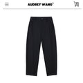 audreyyang_Soft_Poly_Viscose_Drape_Casual_Natural_Waist_Zip_Fly_Women_Black_Wide_Leg_Pants_MISSTT