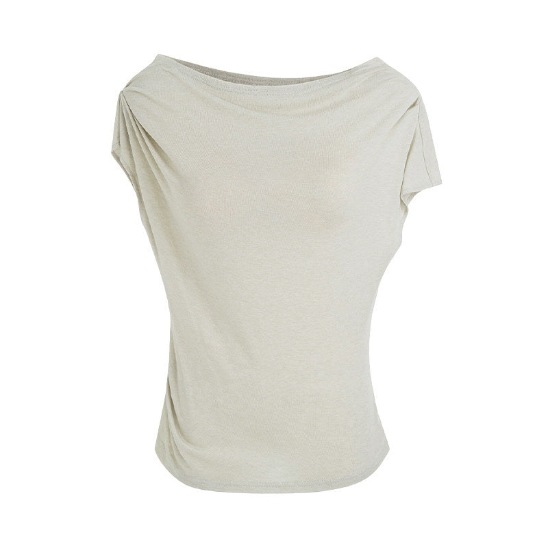unspoken_Breathable_Tencel_Two_Piece_Fitted_Workwear_Sage_Off_Shoulder_Crop_Tops_MISSTT