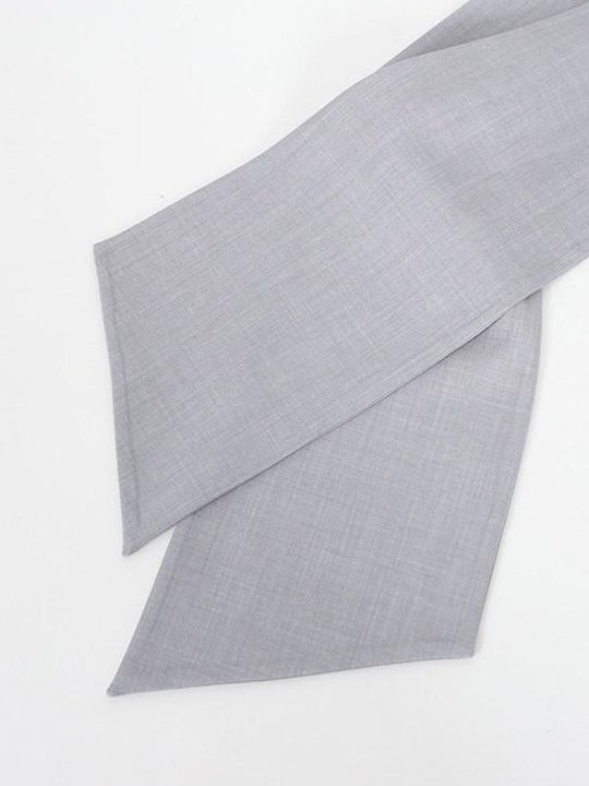 audreyyang Wrinkle Resistant Office Loose Tie Neck Bow Print Women Polyester Blouses