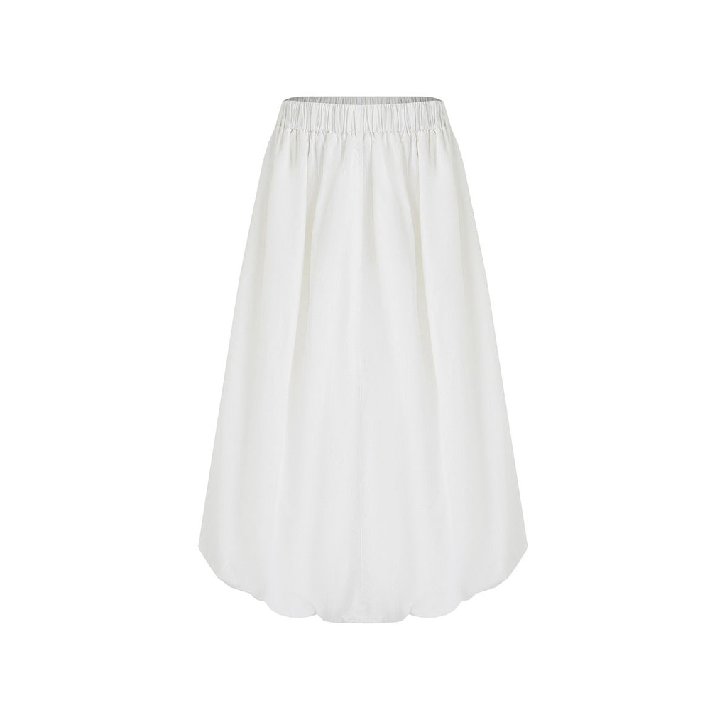 fano_Lined_Press_Pleat_A_Line_Bubble_Mid_Waist_Women_City_Black_White_Midi_Skirts_MISSTT
