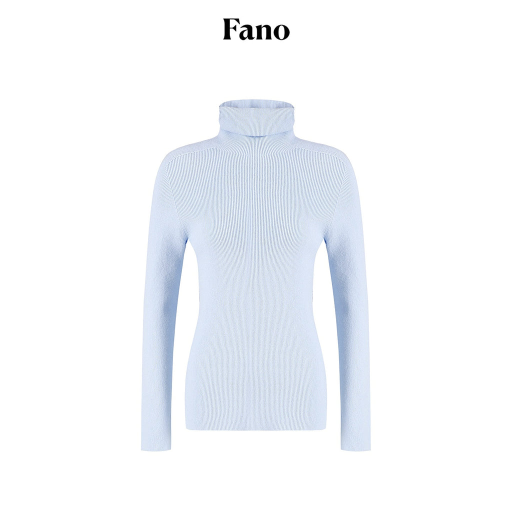 fano Soft Acrylic Blend Turtleneck Slim Fit Pullover Knit Women Everyday Sweaters
