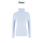 fano Soft Acrylic Blend Turtleneck Slim Fit Pullover Knit Women Everyday Sweaters