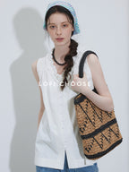 Lofi choose Chic Lace Collar Sleeveless Loose Fit Office Workwear Women White Blouses