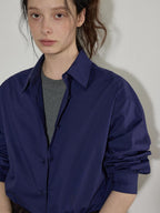 Lofi choose Pure Cotton Loose Fit Commuter Turndown Collar Long Sleeve Buttoned Women Shirts