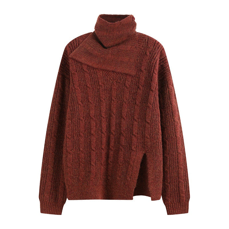 someone_sometimes_Vintage_Red_Turtleneck_Commuter_Pullover_Knitwear_Acrylic_Wool_Sweaters_MISSTT