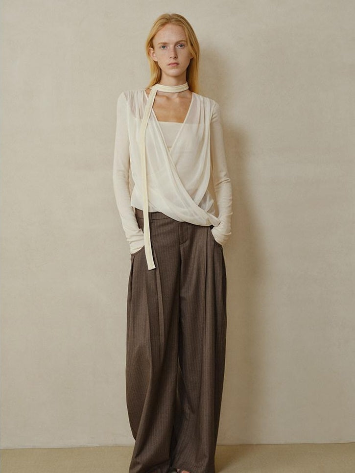 someonesometimes Soft Wool Blend Slim Round Neck Long Sleeve Women Almond Beige Knit Cardigans