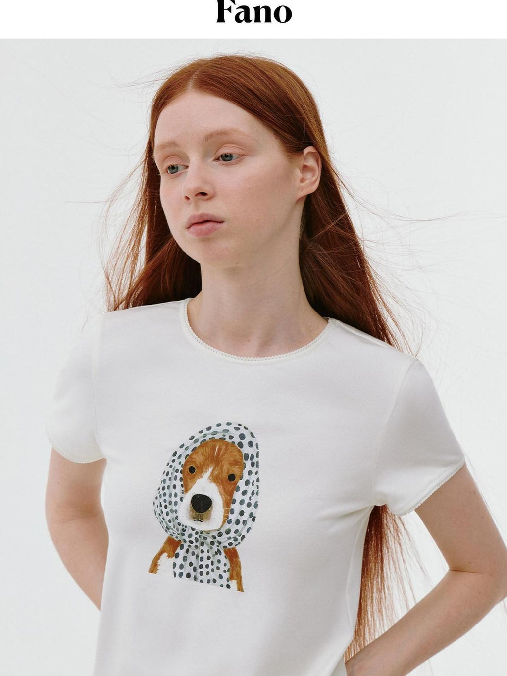 fano Viscose Blend Korean Slim Fit Crew Neck Animal Print Women Short Sleeve T-Shirts