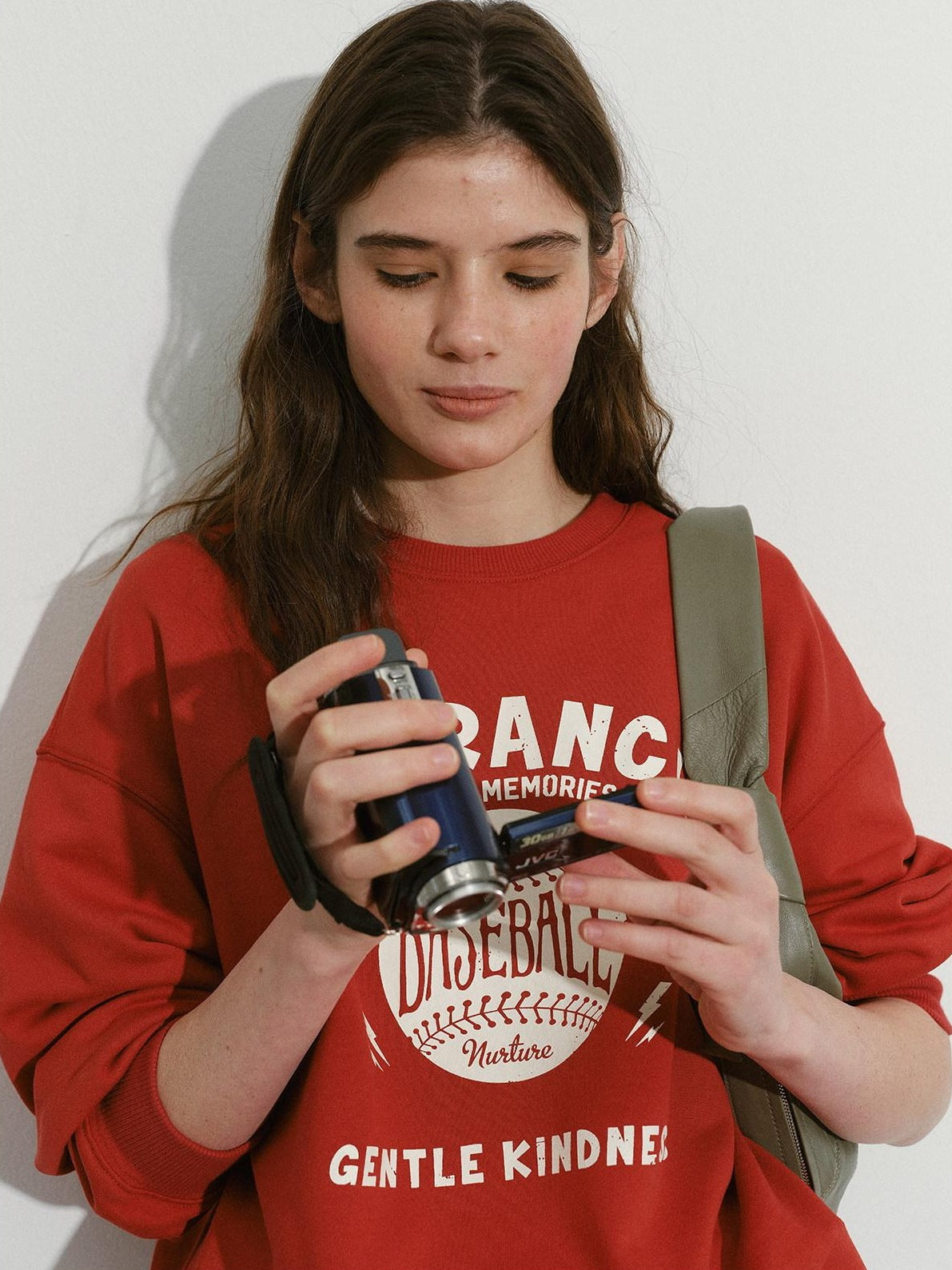 Lofi choose Cozy Letter Print Loose Drop Shoulder Commuter Women Long Sleeve Sweatshirt