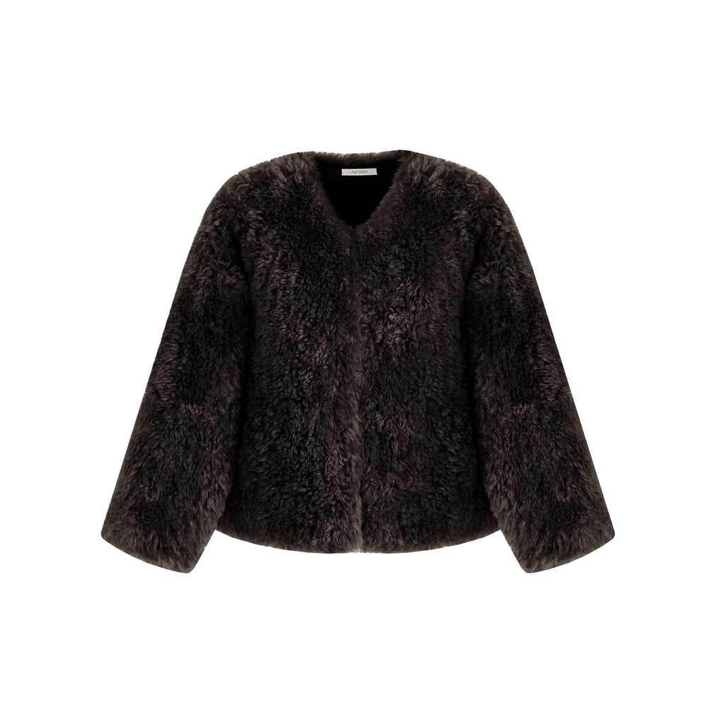 unspoken_Warm_Thick_Brown_Relaxed_No_Collar_Commuter_Womens_Polyester_Short_Coat_MISSTT