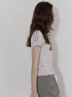 Lofi choose High Waist Relaxed Fit Women Office Commuter Black Apricot Striped Mini Shorts