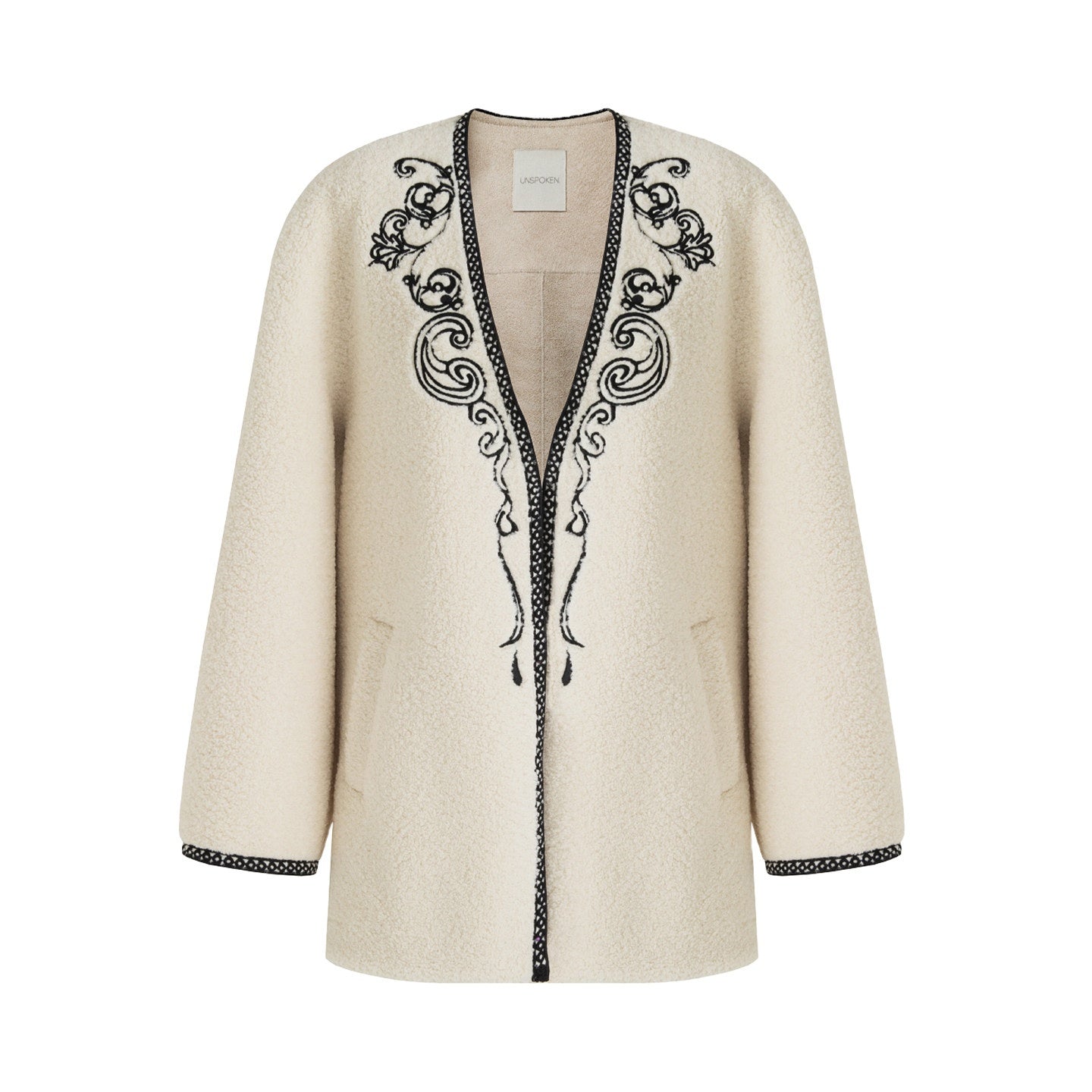 unspoken_3D_Tailored_Clean_Minimalist_Loose_Fit_Women_Office_White_Polyester_Short_Coat_MISSTT