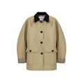 fano_Khaki_Black_Contrast_Short_Cotton_Blend_Single_Breasted_Women_Trench_Coats_MISSTT