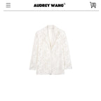 audreyyang_Cotton_Hollowout_Loose_Notched_Lapel_Workwear_Women_White_Suit_Top_&_Pants_Sets_MISSTT