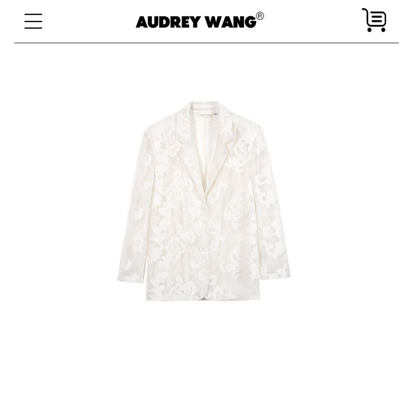 audreyyang_Cotton_Hollowout_Loose_Notched_Lapel_Workwear_Women_White_Suit_Top_&_Pants_Sets_MISSTT