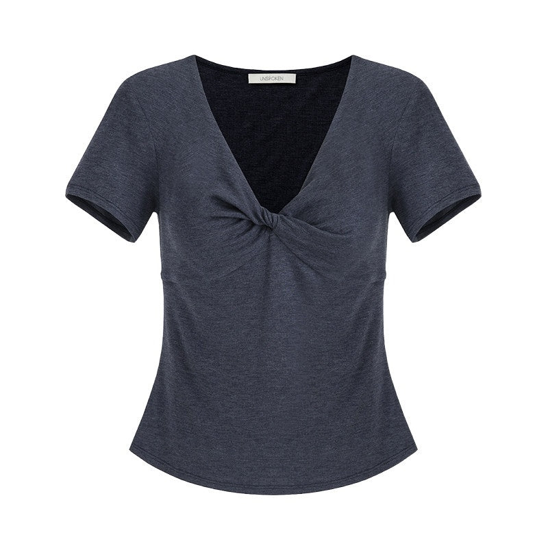 unspoken_Lyocell_Blend_V-neck_Slim_Fit_Minimal_Workwear_Women_Solid_Color_Maxi_Dresses_MISSTT