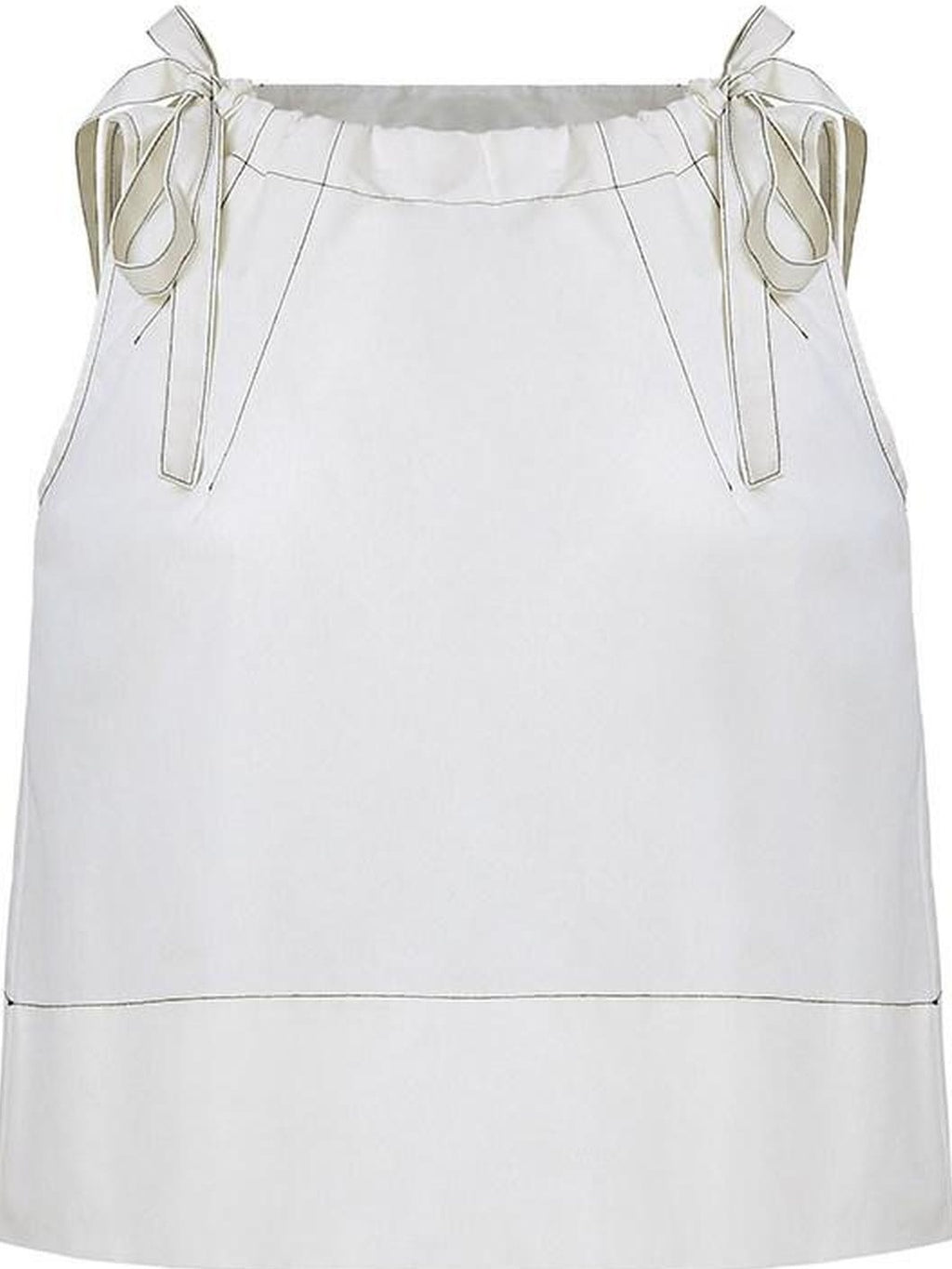 fano Breathable Cotton Blend Loose Fit Office Commuter Solid White Camisoles