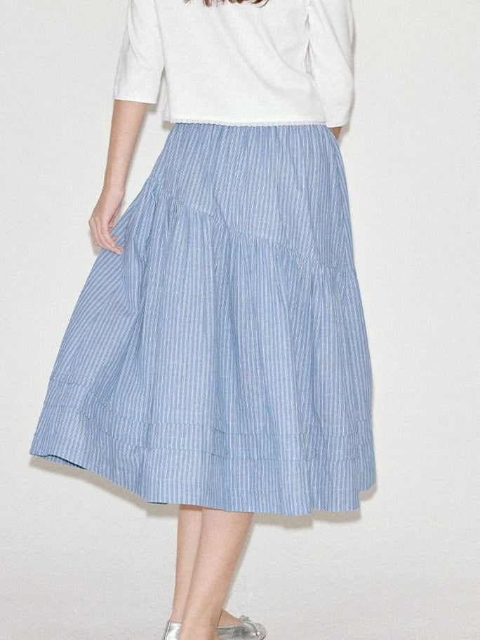 fano Casual Cotton A Line Sleeveless U Neck Loose Waist Everyday Women Midi Dresses