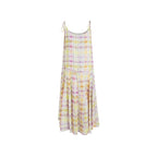 fano_Viscose_Printed_Purple_Yellow_Check_A_Line_Camisole_Korean_Commuter_Maxi_Dresses_MISSTT