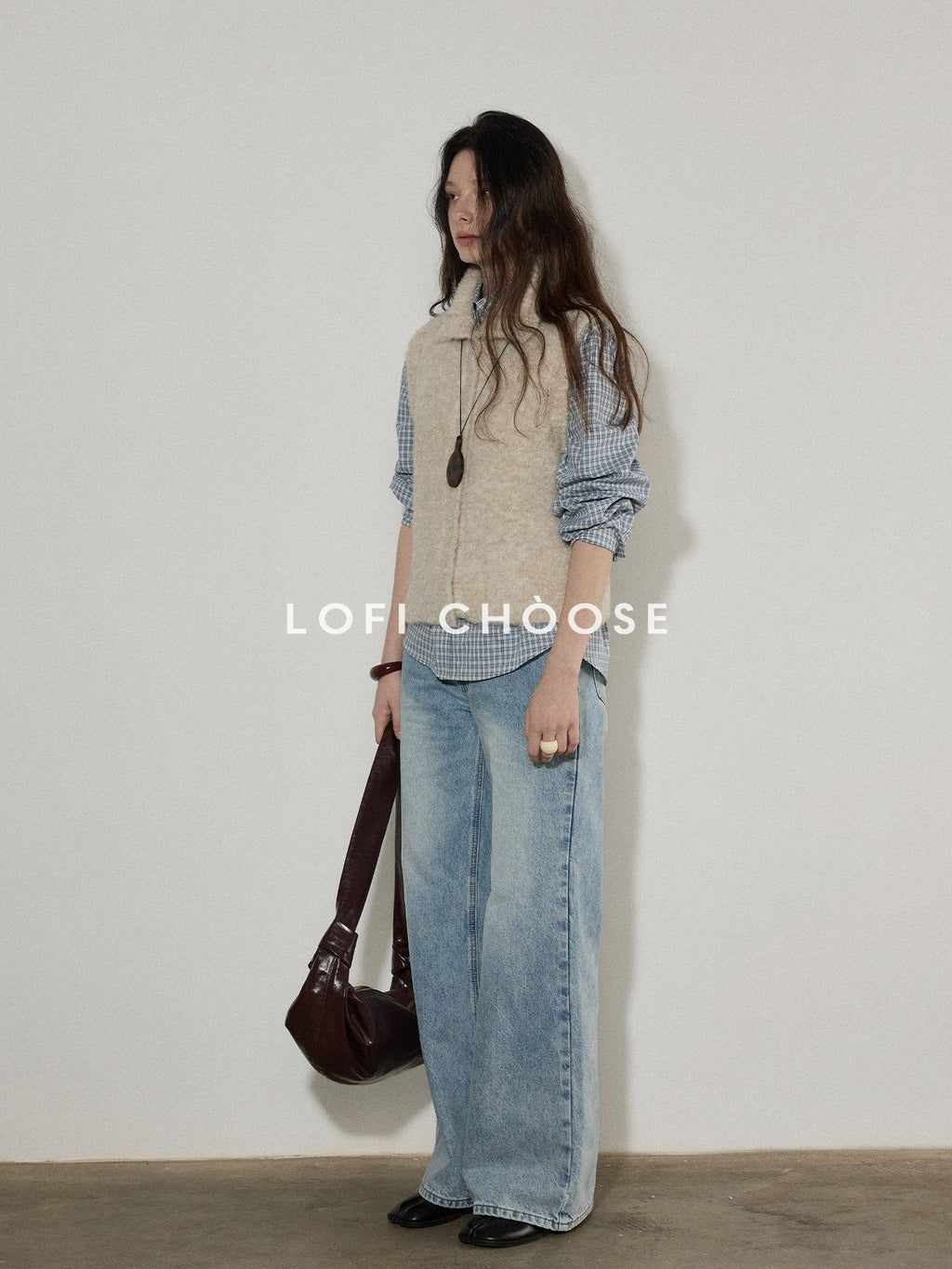 Lofi choose Soft Beige Button Front Lapel Collar Office Knit Women Cardigans