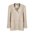 unspoken_Breathable_Tencel_Loose_Collarless_No_Button_Minimalist_Beige_Women_Blazers_MISSTT