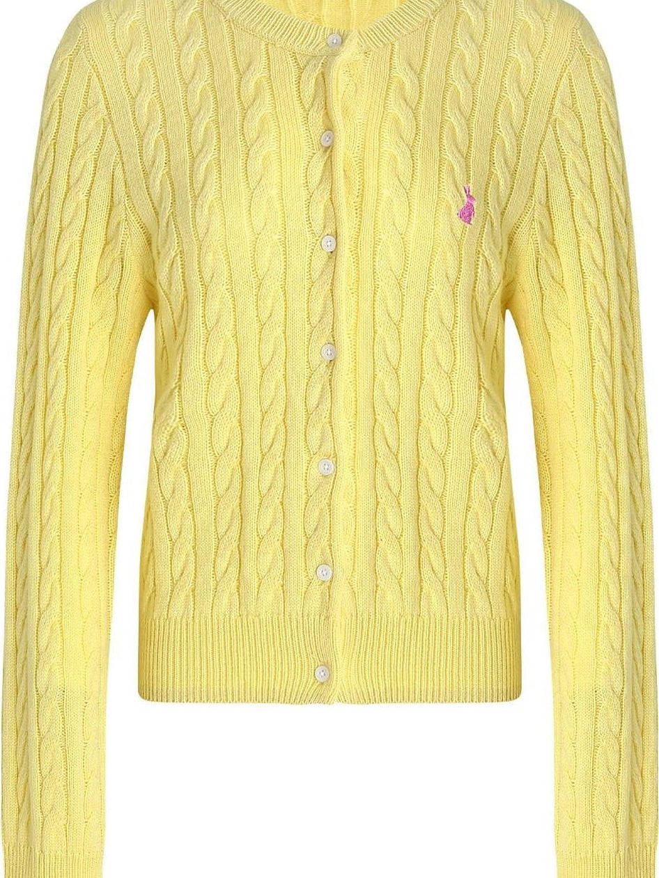 fano Thermal Wool Blend Straight Fit Round Neck Single Button Women Knit Cardigans