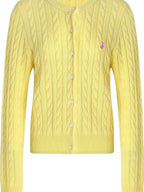 fano Thermal Wool Blend Straight Fit Round Neck Single Button Women Knit Cardigans