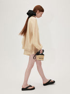 fano Soft Tencel V-neck Long Sleeve Pullover Casual Two Piece Women Blouses