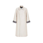 fano_Light_Cotton_Blend_Single_Breasted_Loose_Fit_Women_Beige_Plaid_Trench_Coats_MISSTT