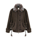 unspoken_Faux_Fur_Collar_Loose_Fit_Structured_Tailored_High_Waist_Women_Brown_Short_Coat_MISSTT