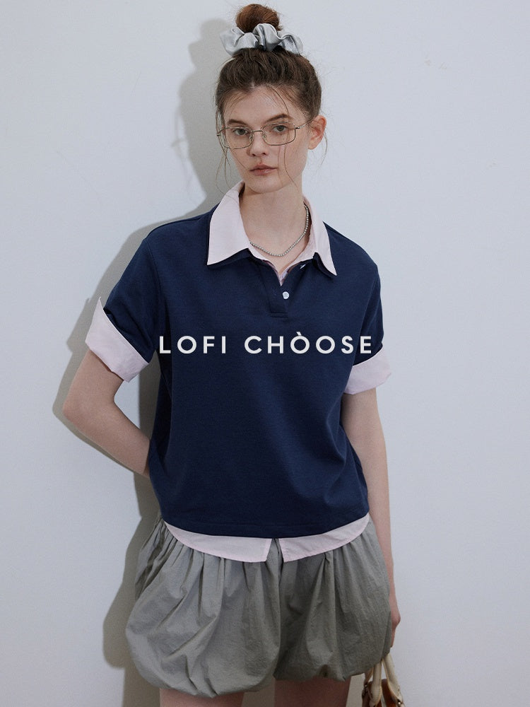 Lofi_choose_Soft_Loose_Fit_Henley_Collar_Commuter_Workwear_Navy_Grey_Short_Sleeve_T-Shirts_MISSTT