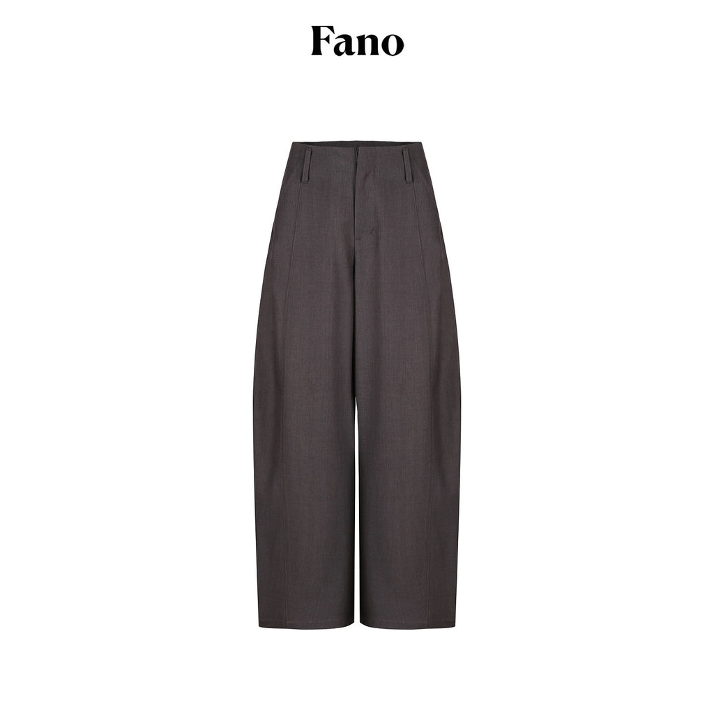 fano_Poly_Rayon_Blend_Mid_High_Waist_Minimal_Commuter_Pine_Gray_Wide_Leg_Pants_MISSTT