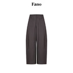 fano_Poly_Rayon_Blend_Mid_High_Waist_Minimal_Commuter_Pine_Gray_Wide_Leg_Pants_MISSTT